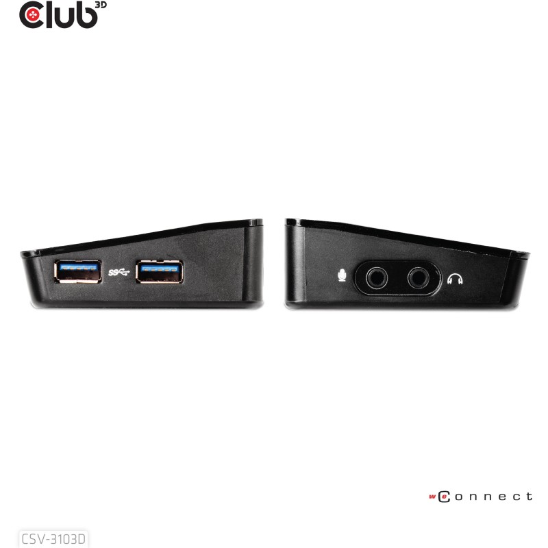 Buy Club3D 4K Dockingstation USB3 - to 3xUSB3 HDMI DP DVI Black in Cyprus, Nicosia, Limassol, Larnaka, Pafos