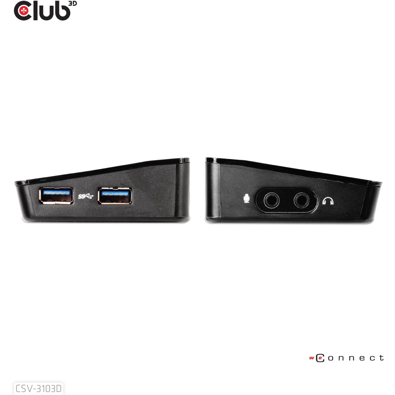 Club3D 4K Dockingstation USB3 - to 3xUSB3 HDMI DP DVI Black — Buy in Cyprus with Fast Delivery