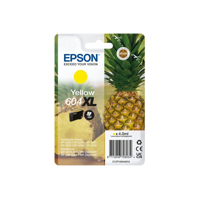 Buy Epson Ink 604XL - C13T10H44010 - Yellow up to 350 pages in Cyprus, Nicosia, Limassol, Larnaka, Pafos