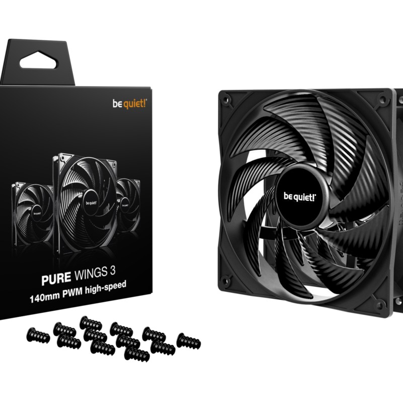 Buy PC Case Fan Be Quiet Pure Wings 3 PWM HS 140mm High-Speed - BL138 - 3-pack in Cyprus, Nicosia, Limassol, Larnaka, Pafos