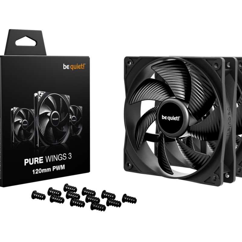 Buy PC Case Fan Be Quiet! Pure Wings 3 PWM 120mm - BL141 - 3-pack in Cyprus, Nicosia, Limassol, Larnaka, Pafos