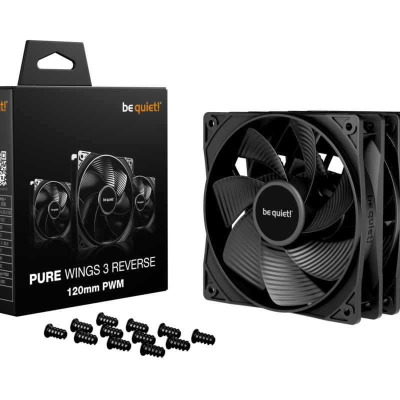 Buy Be Quiet Pure Wings 3 PWM 120mm Reverse - BL137 - 3-pack in Cyprus, Nicosia, Limassol, Larnaka, Pafos