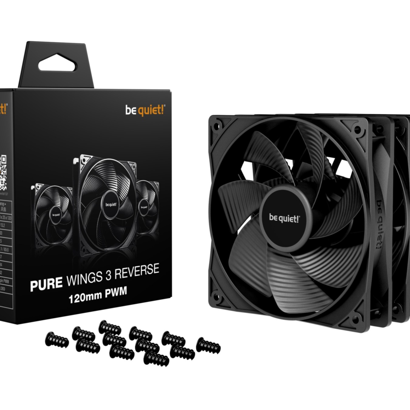Be Quiet Pure Wings 3 PWM 120mm Reverse - BL137 - 3-pack — Buy in Cyprus with Fast Delivery