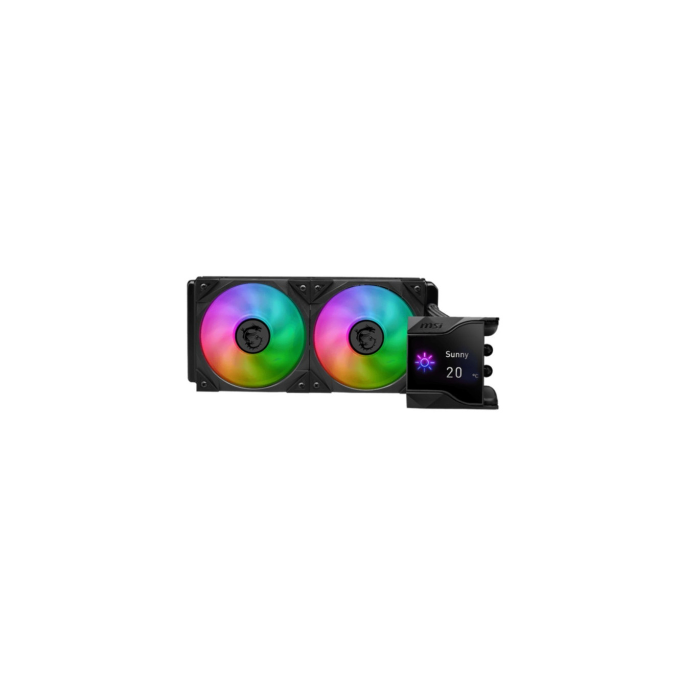 MSI MPG CORELIQUID D240 - 240mm AIO Liquid CPU Cooler - 2x120mm Fans, 2.4" IPS Display — Buy in Cyprus with Fast Delivery