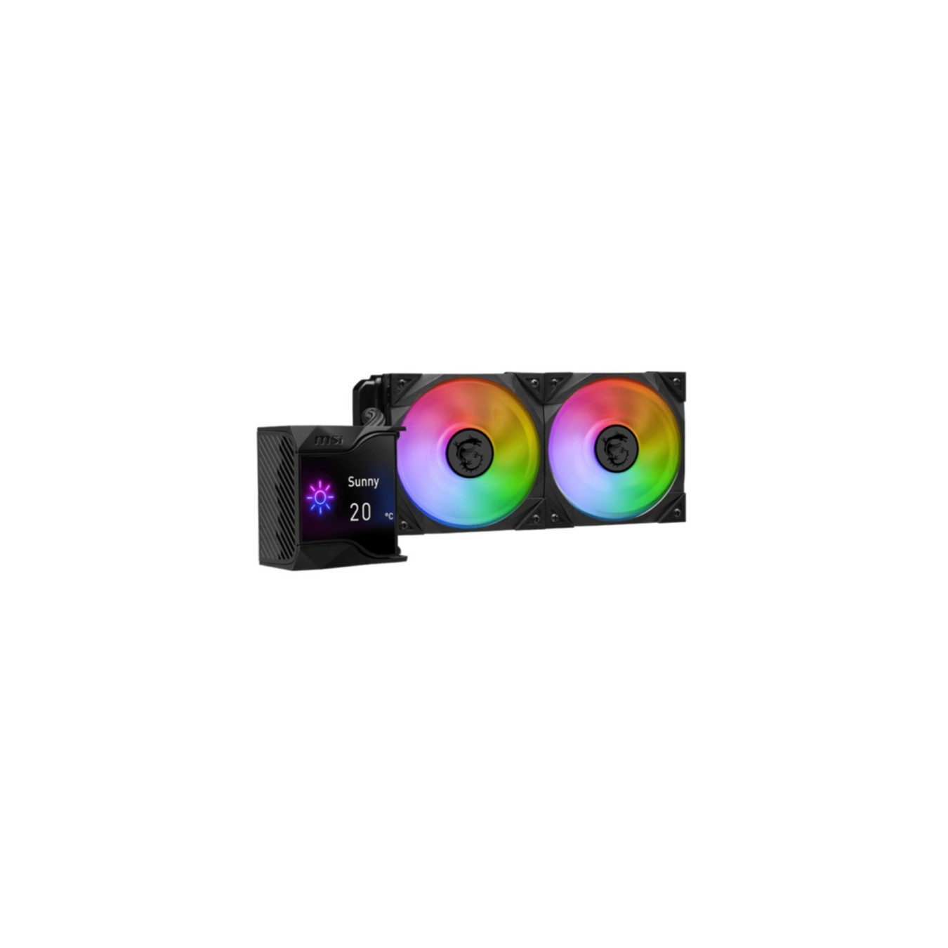 MSI MPG CORELIQUID D240 - 240mm AIO Liquid CPU Cooler - 2x120mm Fans, 2.4" IPS Display — Buy in Cyprus with Fast Delivery