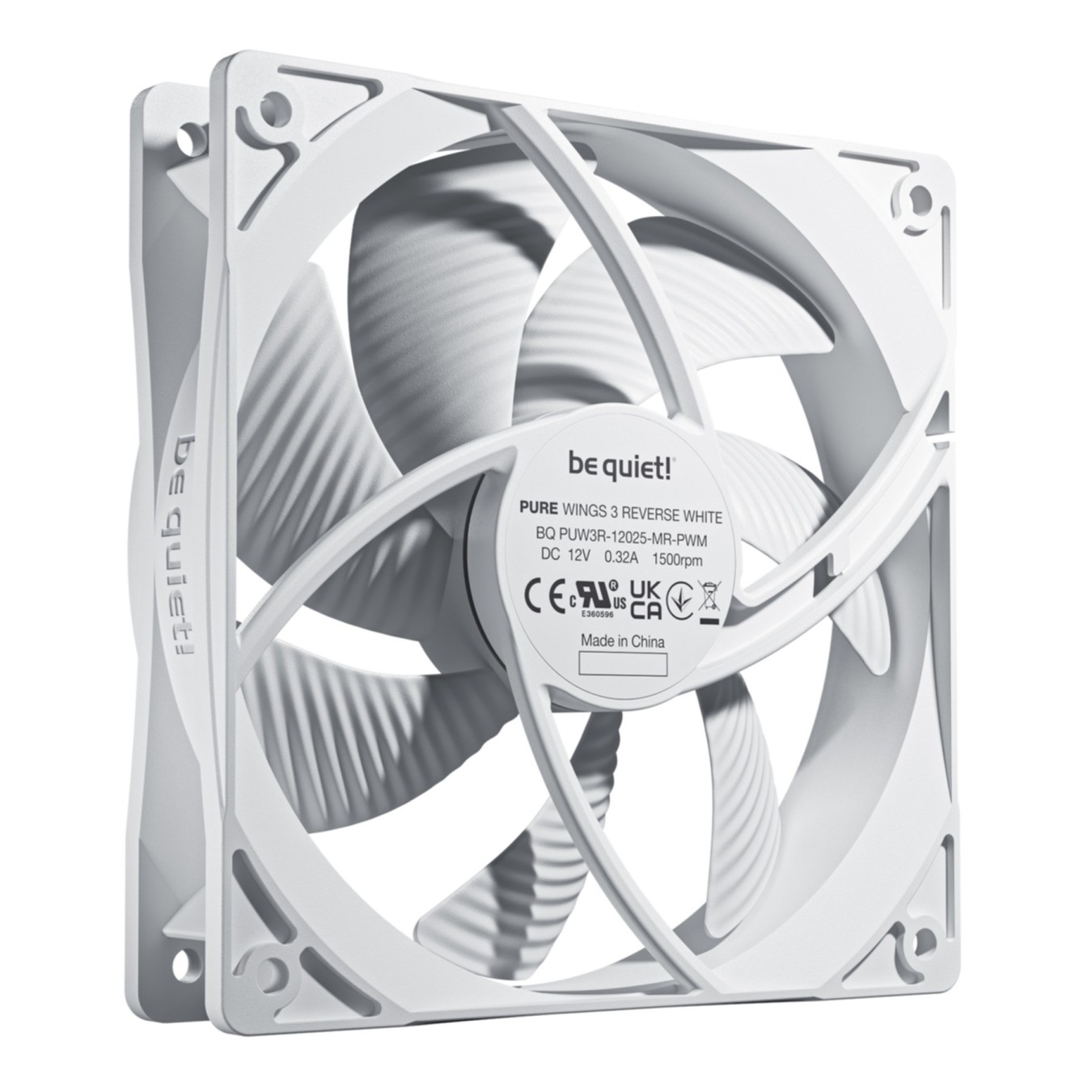 Be Quiet Pure Wings 3 PWM 120mm Reverse White PC Case Fan - BL136 - 3-pack — Buy in Cyprus with Fast Delivery