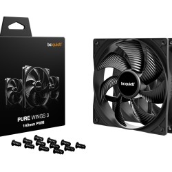 be quiet! Pure Wings 3 PWM 140mm BL139 - 1200 RPM 57.4 CFM 21.9 dB(A) Case Fan - 3-Pack (Boxed)