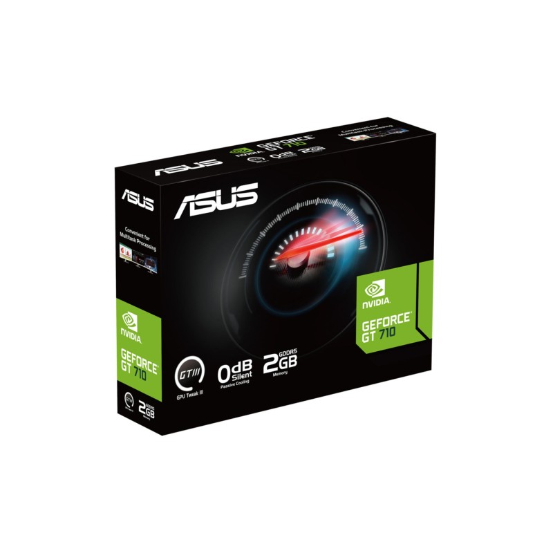 Buy ASUS GeForce GT 710 2GB (GT710 2GD5) - Passive, Low-Profile, HDMI/DVI/VGA in Cyprus, Nicosia, Limassol, Larnaka, Pafos