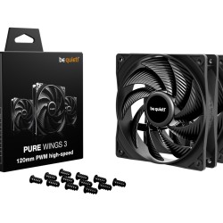 Buy Be Quiet! Pure Wings 3 PWM HS 120mm High-Speed - BL140 - 3-pack in Cyprus, Nicosia, Limassol, Larnaka, Pafos