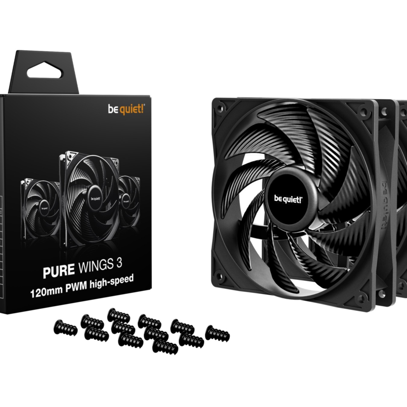 Be Quiet! Pure Wings 3 PWM HS 120mm High-Speed - BL140 - 3-pack — Buy in Cyprus with Fast Delivery