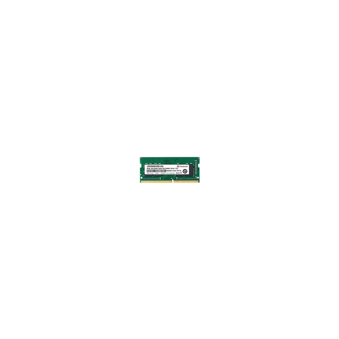 TRANSCEND 32GB DDR4 2666MHz SO-DIMM 2Rx8 2Gx8 CL19 1.2V - JM - DDR4 2666MHz SO-DIMM 2Rx8 2Gx8 CL19 1.2V