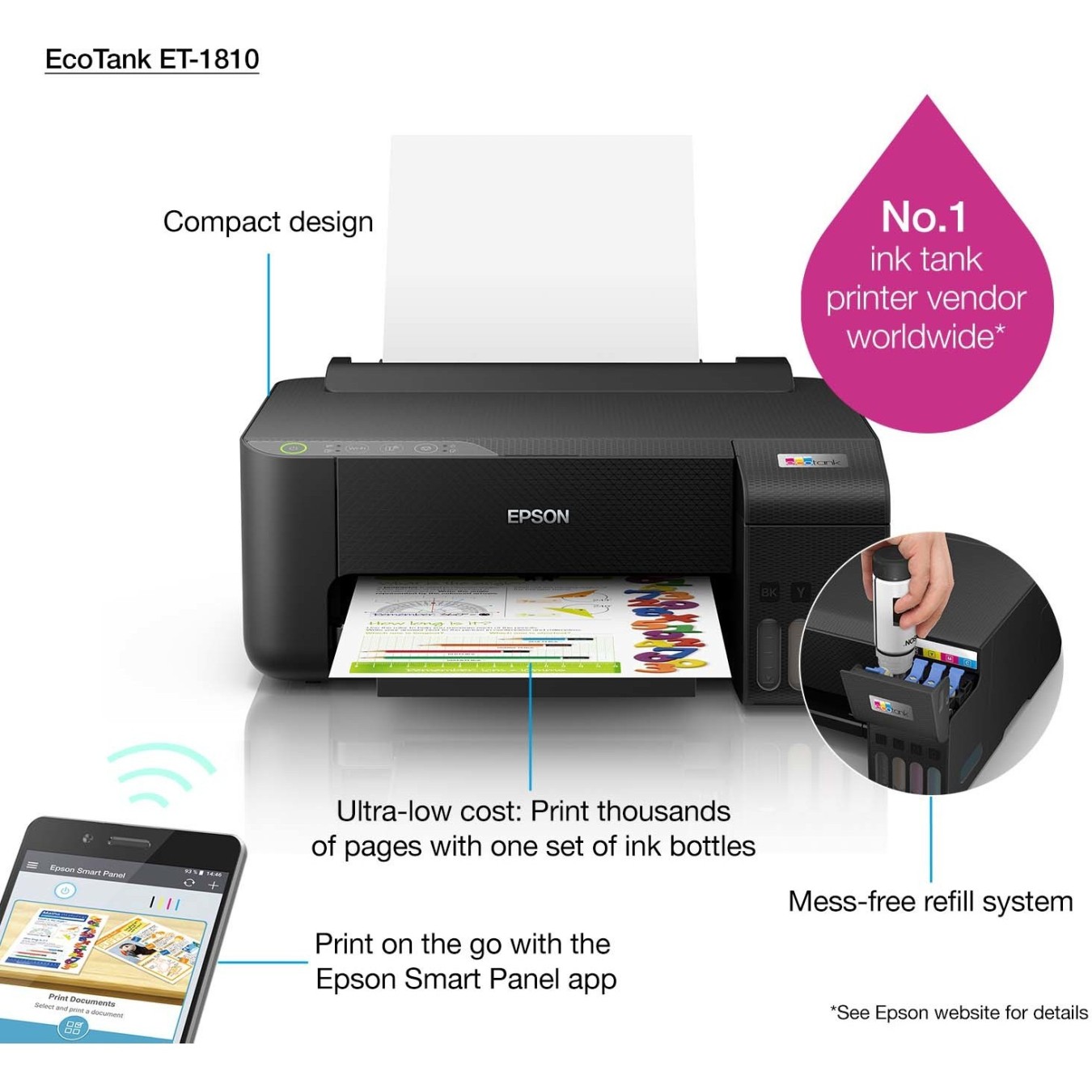 EPSON EcoTank - ET-1810 - — Buy in Cyprus with Fast Delivery