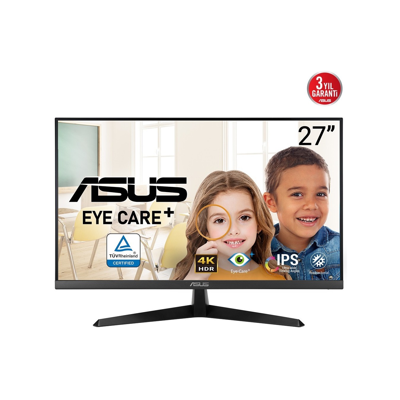 ASUS Business Monitor - VY27UQ - 68.58cm (16:9) UHD 4K HDMI DP — Buy in Cyprus with Fast Delivery