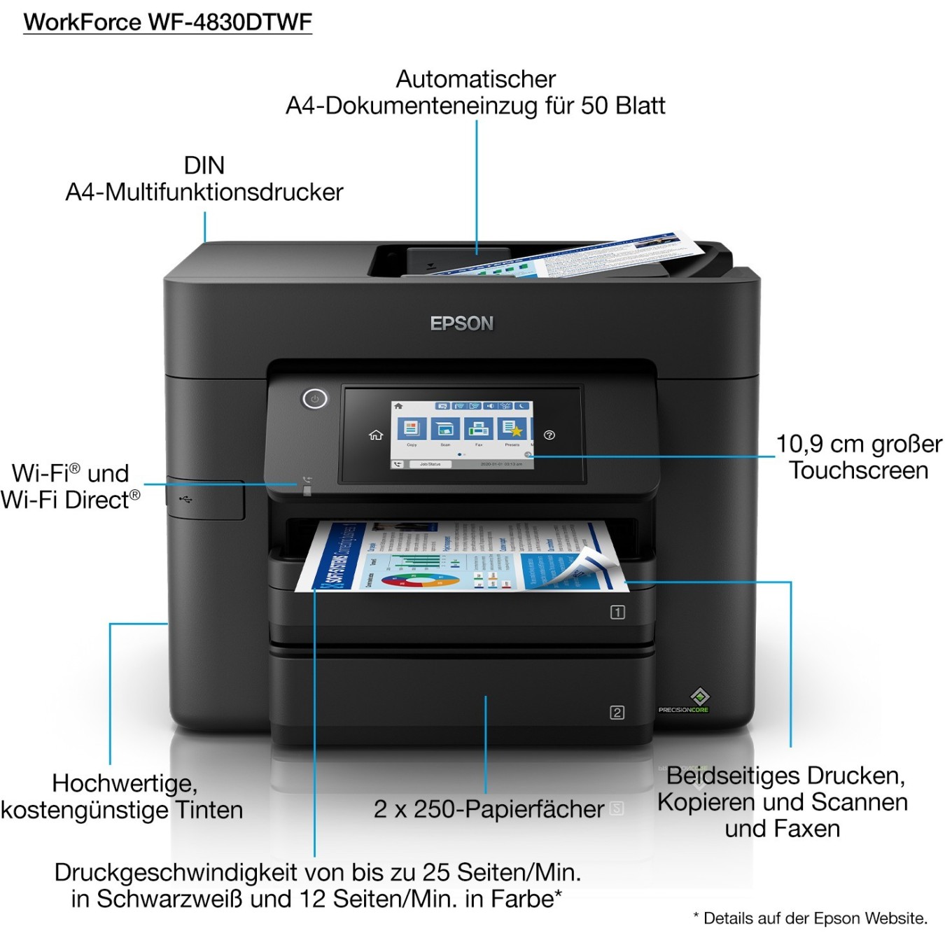 Epson WorkForce Pro - WF-4830DTWF -  — Buy in Cyprus with Fast Delivery