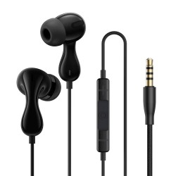 Buy Baseus Headphones - HZ20 - In Ear Wired 3.5mm HiRes Black in Cyprus, Nicosia, Limassol, Larnaka, Pafos