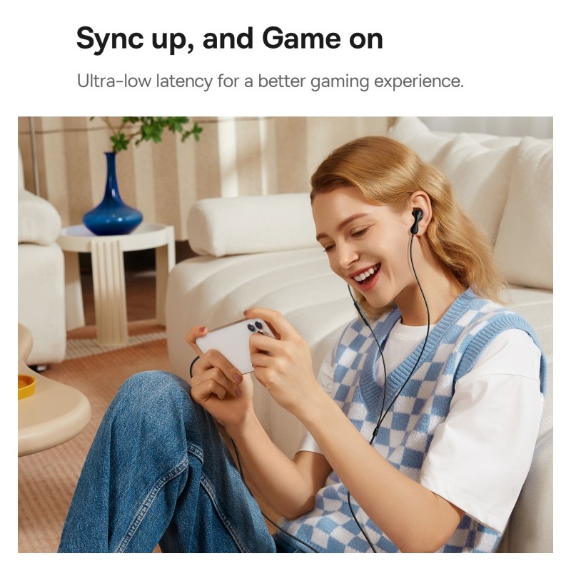 Buy Baseus Headphones - HZ20 - In Ear Wired 3.5mm HiRes Black in Cyprus, Nicosia, Limassol, Larnaka, Pafos