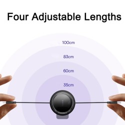 Buy Baseus Cable USB-C to USB-C Pathfinder Retractable Cable - 100W 1m Black in Cyprus, Nicosia, Limassol, Larnaka, Pafos