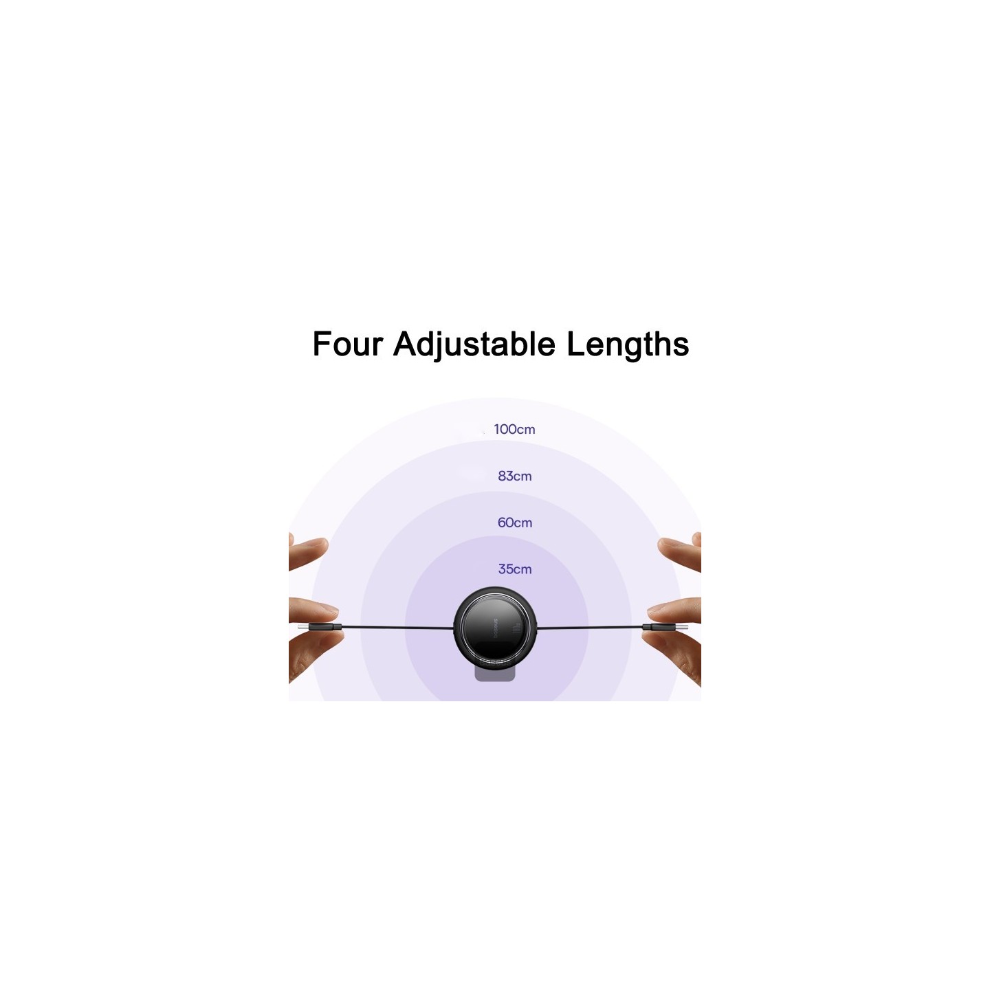 Baseus Free2Draw Mini Retractable USB-C to USB-C Cable 100W 1m Black (Boxed) — Buy in Cyprus with Fast Delivery