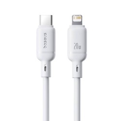 Buy Baseus Cable Silky Series - Lightning to USB-C - 2.0m - White in Cyprus, Nicosia, Limassol, Larnaka, Pafos