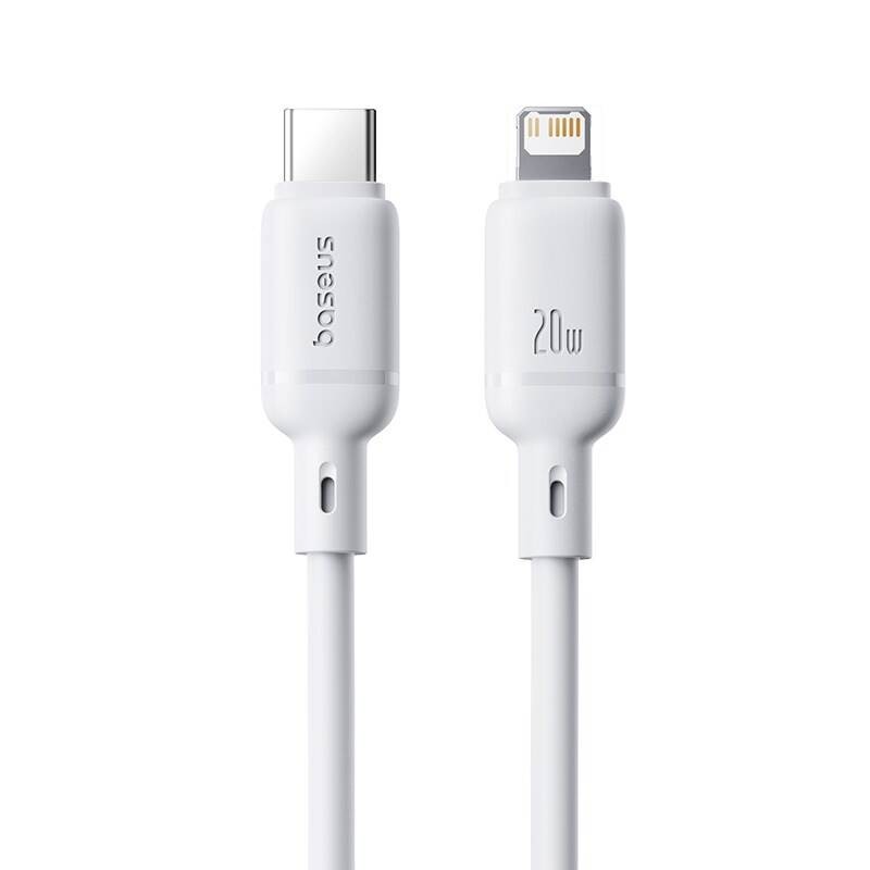 Buy Baseus Cable Silky Series - Lightning to USB-C - 2.0m - White in Cyprus, Nicosia, Limassol, Larnaka, Pafos