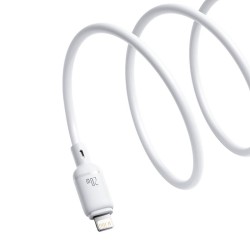 Buy Baseus Cable Silky Series - Lightning to USB-C - 2.0m - White in Cyprus, Nicosia, Limassol, Larnaka, Pafos
