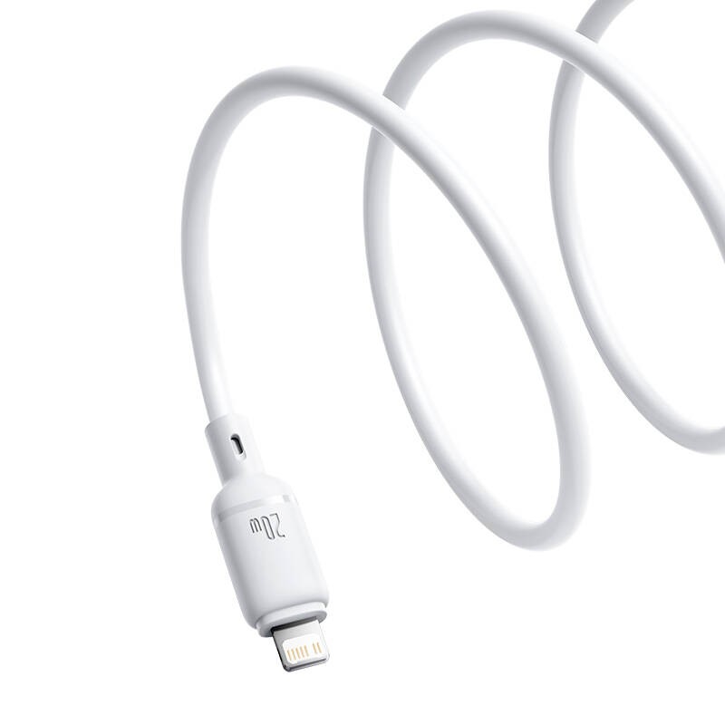 Buy Baseus Cable Silky Series - Lightning to USB-C - 2.0m - White in Cyprus, Nicosia, Limassol, Larnaka, Pafos