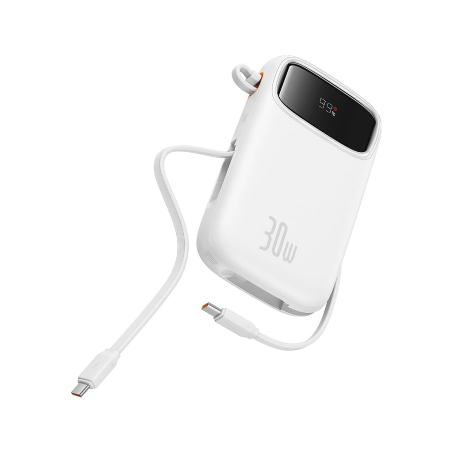 Baseus Powerbank - QPow 2 - 30W 20000mAh Display White — Buy in Cyprus with Fast Delivery