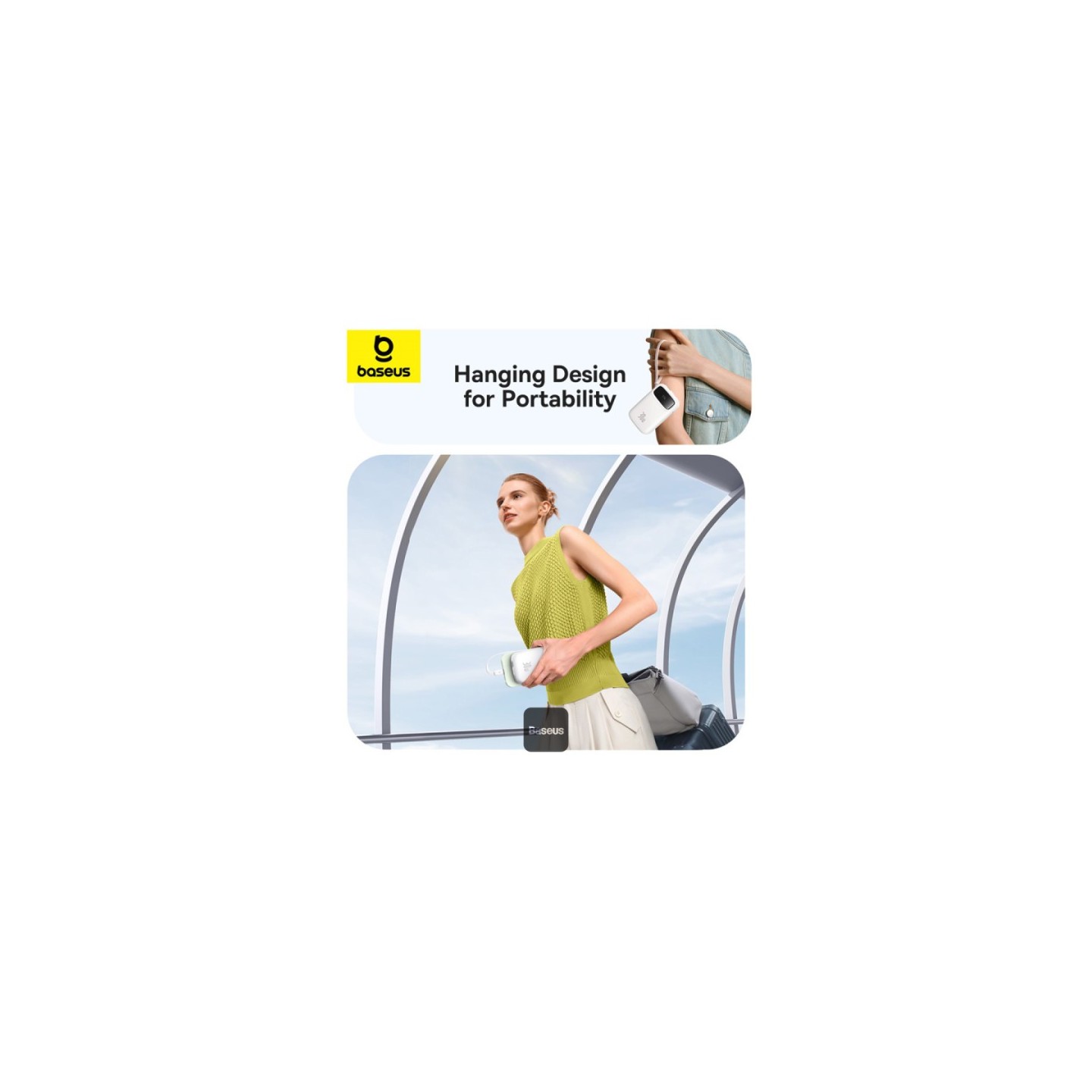 Baseus Powerbank - QPow 2 - 30W 20000mAh Display White — Buy in Cyprus with Fast Delivery