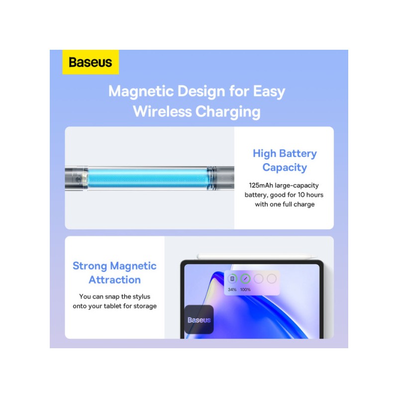 Buy Baseus IT Stylus Active Smooth Writing 2 Series - Dual Charging in Cyprus, Nicosia, Limassol, Larnaka, Pafos