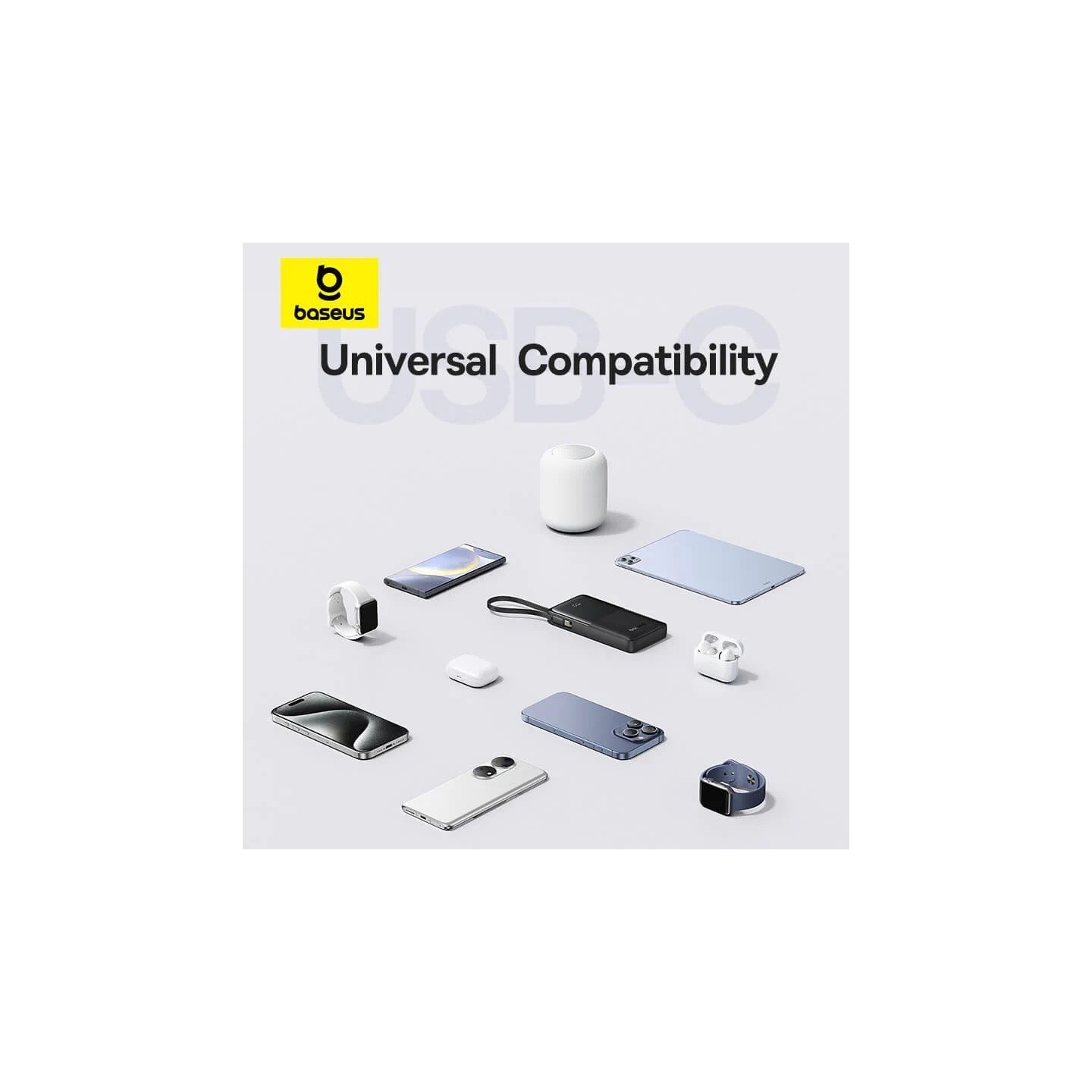 Baseus Powerbank - Bipow 2 - 20W 10000mAh Black — Buy in Cyprus with Fast Delivery