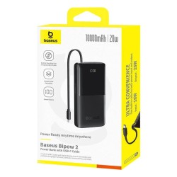 Buy Baseus Powerbank - Bipow 2 - 20W 10000mAh Black in Cyprus, Nicosia, Limassol, Larnaka, Pafos