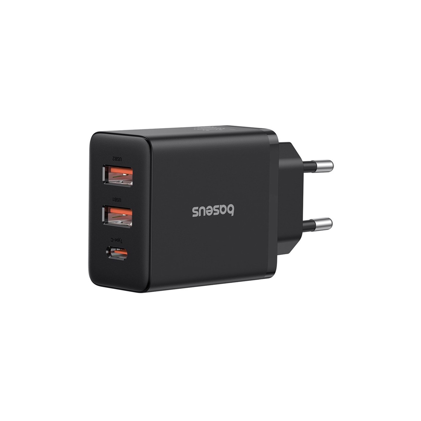 Baseus Charger Wall 30W 2xUSB-A 1xUSB-C Cube EU Black - Characteristics — Buy in Cyprus with Fast Delivery
