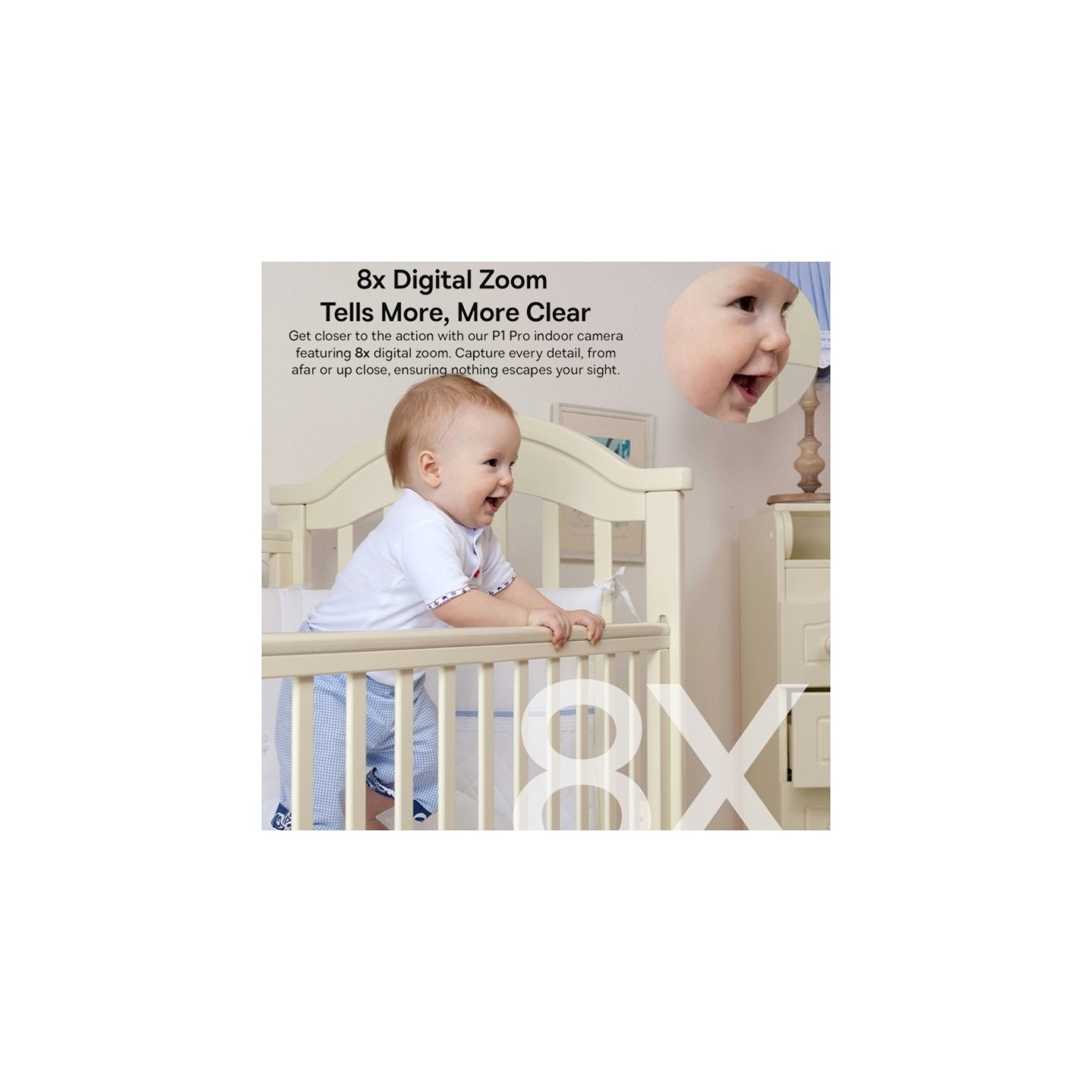 Baseus Security Indoor Camera - P1 Pro - 3K White EU — Buy in Cyprus with Fast Delivery