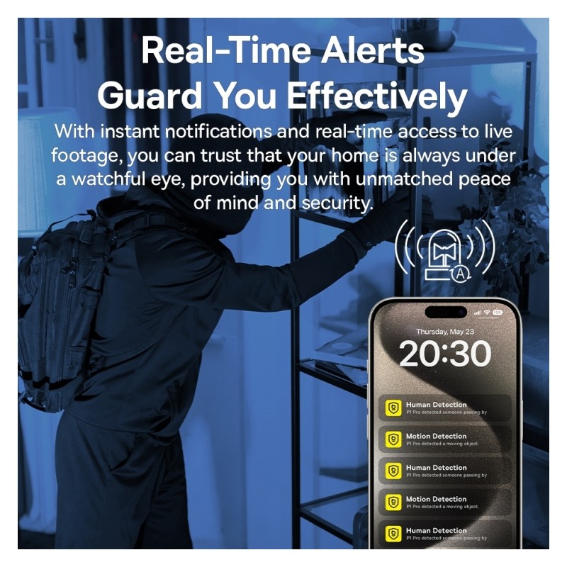 Buy Baseus Security Indoor Camera - P1 Pro - 3K White EU in Cyprus, Nicosia, Limassol, Larnaka, Pafos