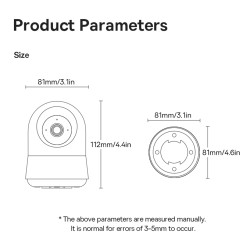 Buy Baseus Security Indoor Camera - P1 Pro - 3K White EU in Cyprus, Nicosia, Limassol, Larnaka, Pafos