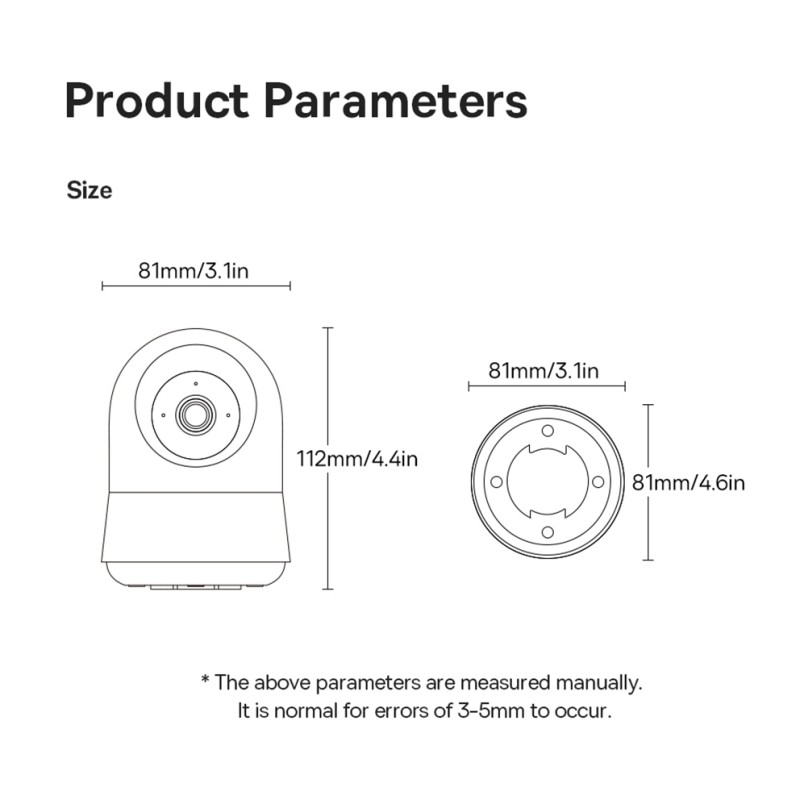 Buy Baseus Security Indoor Camera - P1 Pro - 3K White EU in Cyprus, Nicosia, Limassol, Larnaka, Pafos