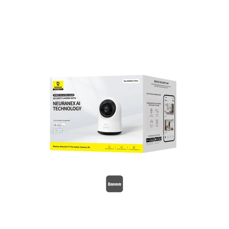 Buy Baseus Security Indoor Camera - P1 Pro - 3K White EU in Cyprus, Nicosia, Limassol, Larnaka, Pafos