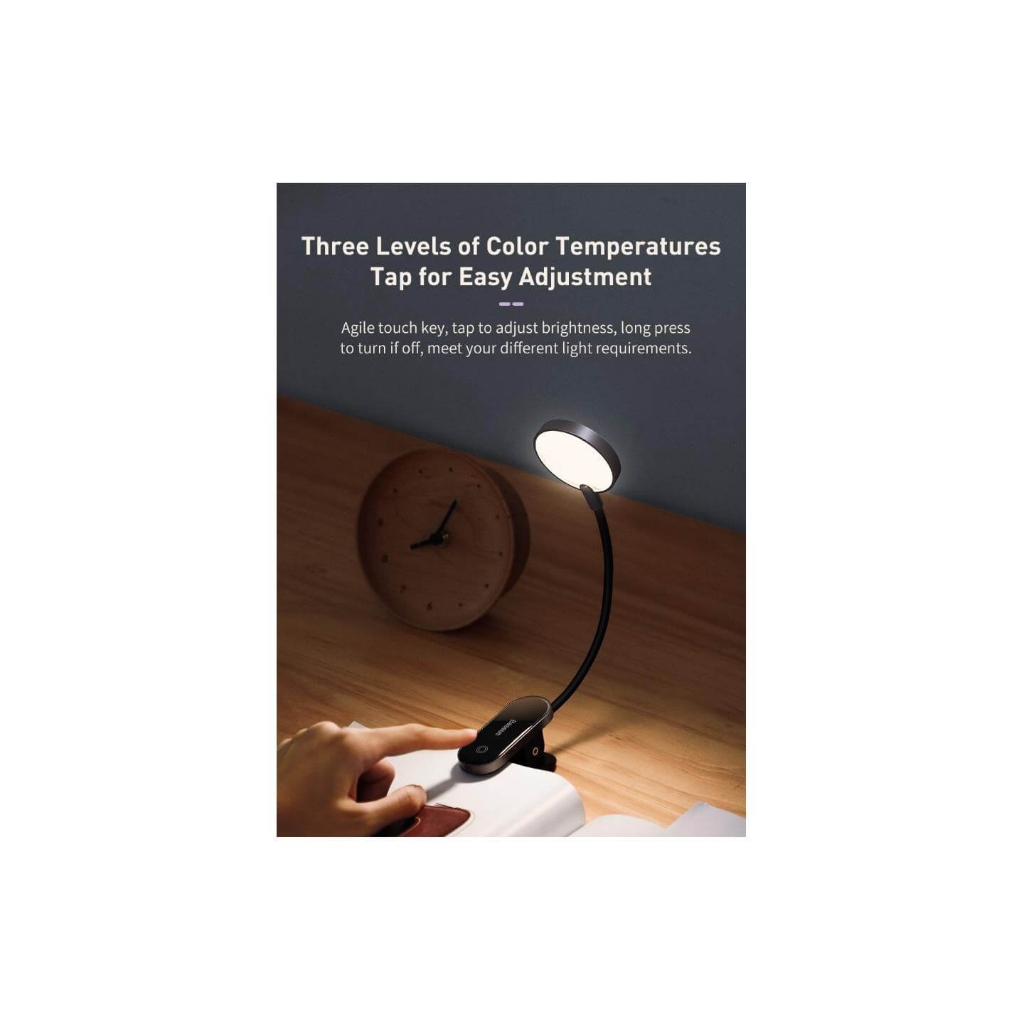 Baseus Reading Mini Clip Lamp - Clip Lamp — Buy in Cyprus with Fast Delivery