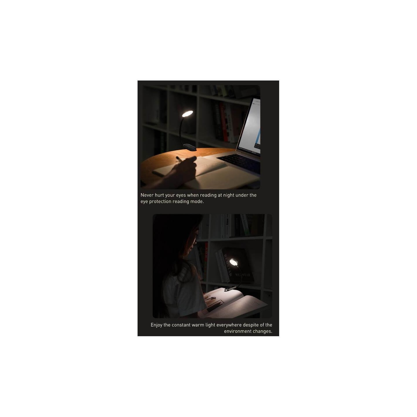 Baseus Reading Mini Clip Lamp - Clip Lamp — Buy in Cyprus with Fast Delivery