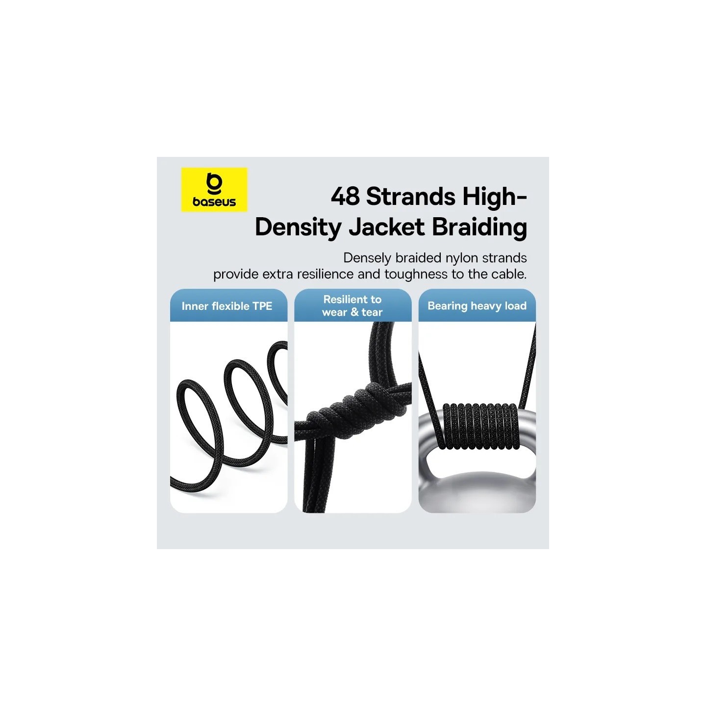 Baseus Cable Lightning to USB-C Gem Series - 2.0m - 20W - Black — Buy in Cyprus with Fast Delivery