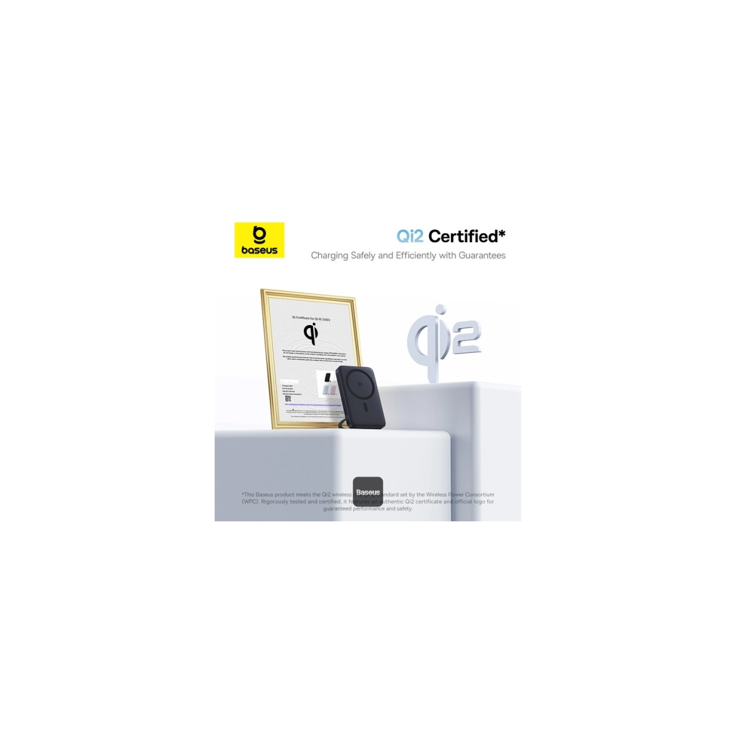 Baseus Powerbank - PicoGo - Wireless 20W 5000mAh 15W Qi2+Stand — Buy in Cyprus with Fast Delivery