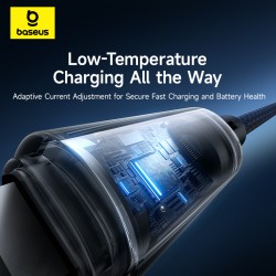 Buy Baseus Cable Lightning to USB-C Lit Button Series - 20W 1m Cosmic Black in Cyprus, Nicosia, Limassol, Larnaka, Pafos