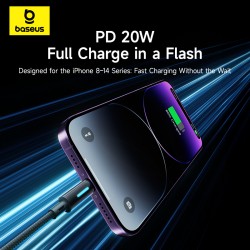 Buy Baseus Cable Lightning to USB-C Lit Button Series - 20W 1m Cosmic Black in Cyprus, Nicosia, Limassol, Larnaka, Pafos