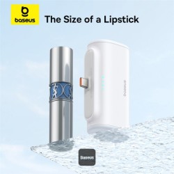Buy Baseus Powerbank 20W 5000mAh Plug-In Lightning White - 20W, 5000mAh, Plug-In... in Cyprus, Nicosia, Limassol, Larnaka, Pafos