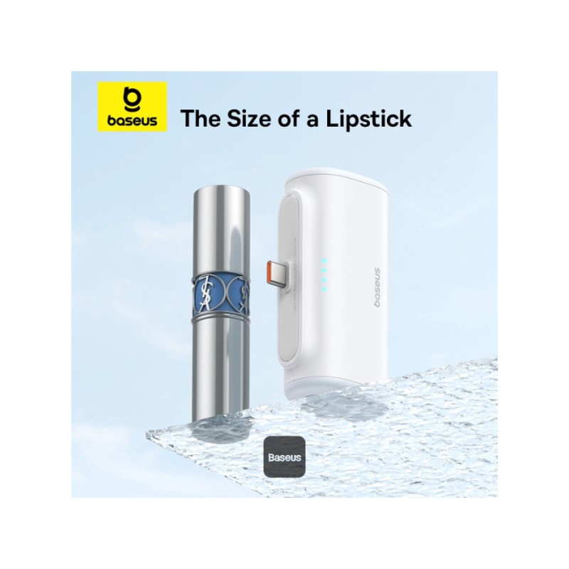 Buy Baseus Powerbank 20W 5000mAh Plug-In Lightning White - 20W, 5000mAh, Plug-In... in Cyprus, Nicosia, Limassol, Larnaka, Pafos
