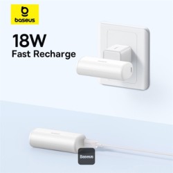Buy Baseus Powerbank 20W 5000mAh Plug-In Lightning White - 20W, 5000mAh, Plug-In... in Cyprus, Nicosia, Limassol, Larnaka, Pafos