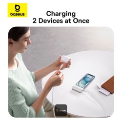 Buy Baseus Powerbank 20W 5000mAh Plug-In Lightning White - 20W, 5000mAh, Plug-In... in Cyprus, Nicosia, Limassol, Larnaka, Pafos