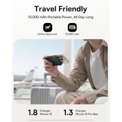 Buy Baseus Powerbank Wireless - 22.5W 10000mAh 15W Qi2 Airpow Black in Cyprus, Nicosia, Limassol, Larnaka, Pafos