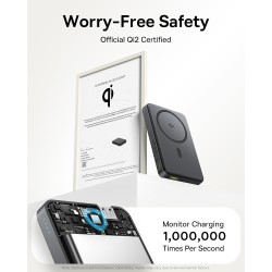 Buy Baseus Powerbank Wireless - 22.5W 10000mAh 15W Qi2 Airpow Black in Cyprus, Nicosia, Limassol, Larnaka, Pafos