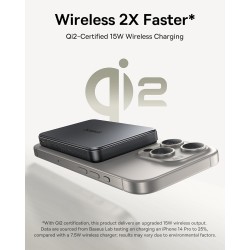 Buy Baseus Powerbank Wireless - 22.5W 10000mAh 15W Qi2 Airpow Black in Cyprus, Nicosia, Limassol, Larnaka, Pafos